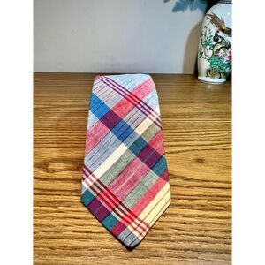 Rooster 1980s Plaid tie